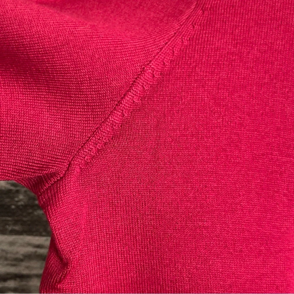 Lauren Ralph Lauren green label silk/nylon/cotton blend boat neck red - Picture 3 of 10